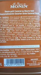 Sauce goût caramel au beurre salé