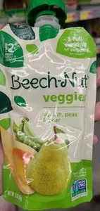 Veggies squash, peas, pear