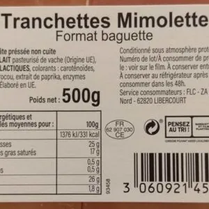 Tranchettes mimolette