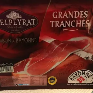 Jambon cru grandes tranches