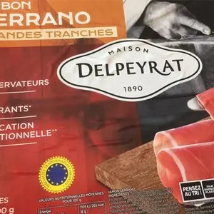 Jambon Serrano grandes tranches