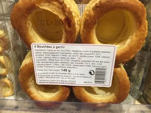 4 bouchées à garnir