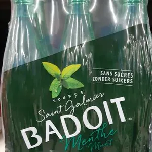 Eau gazeuse aromatisée menthe