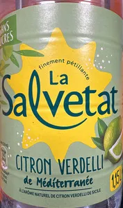 Eau minérale naturelle de citron verdelli de Sicile
