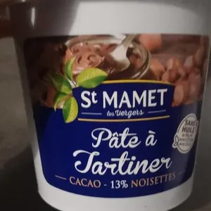 Pâte à tartiner cacao noisettes