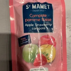 Compote pomme fraise