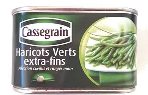 Haricots verts extra-fins - 400 g - Cassegrain