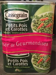 Cassegrain petits pois carottes tendre et fondant