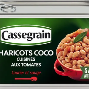 Haricots Coco cuisinés aux Tomates