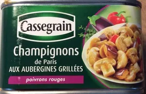 Champignons de Paris Cuisinés aux Aubergines, Poivrons Rouges