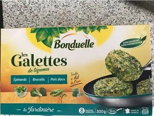 Légumes cuisinés galettes La Jardinière