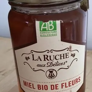 Miel bio de fleurs