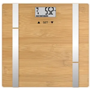 Terraillon: Personvåg Bamboo Fit BMI 10-användare, 180 kg