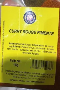 Curry rouge pimenté