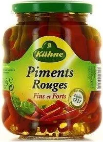 Kuhne piments rouges 165 g net egoutte
