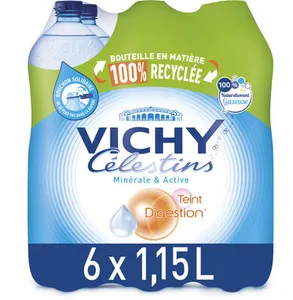 VICHY CELESTINS Eau Minérale Naturelle Gazeuse 6x1.15L