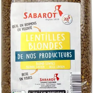 Lentilles blondes