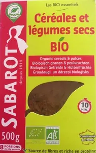 Cereales et legumes secs