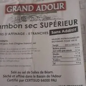 Jambon sec supérieur