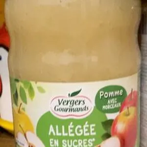 Compote de pomme avec morrceau