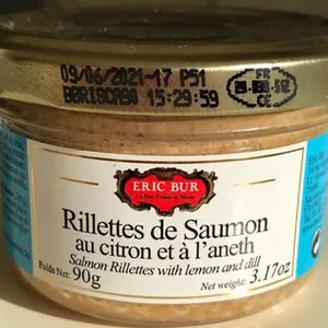 Rillettes de Saumon au citron et à l'aneth
