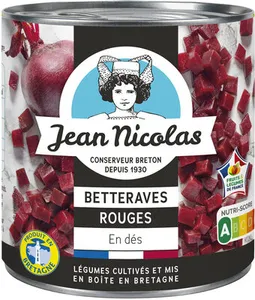 Betteraves rouges en dés Jean Nicolas 265g
