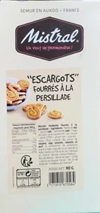 Escargots - Biscuits feuilletés fourrés à la persillade