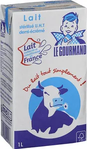 Lait demi-écrémé Le Gourmand