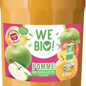 Purée de Pomme BIO Sans Sucres Ajoutés