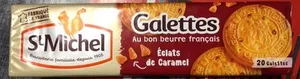 Galettes au bon beurre français éclats de caramel