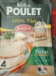 Rôti de poulet 100 % filet thym et aromates