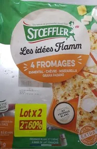 Flammekueche fromage blanc 4 fromages