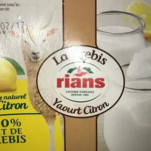 La Brebis yaourt citron
