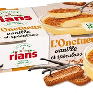 L'Onctueux vanille et Spéculoos émiettés 2 x (86 g + 4 g)
