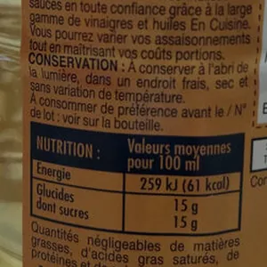 Condiment Balsamique Blanc