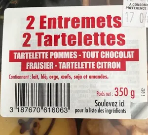 2 entremets 2 tartelettes