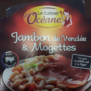Jambon de Vendée et mojettes