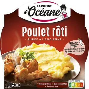 Poulet rôti et sa purée à l'Ancienne