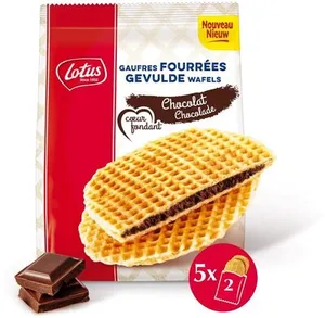 LOTUS Gaufres fourrées coeur fondant - chocolat - 290g (5x2p)