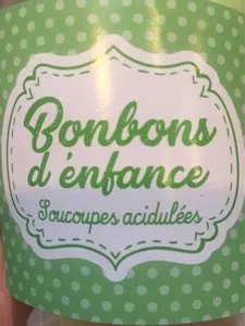 Bonbons d'enfance Soucoupes acidulées