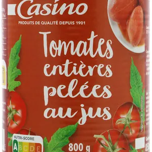 Tomates entières pelées au jus