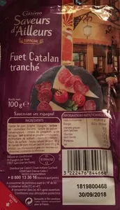 Fuet Catalan Tranché
