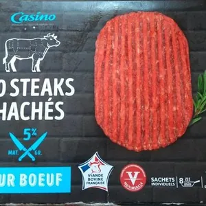 10 steaks hachés pur bœuf