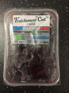 Mini betteraves bio quartiers 280g