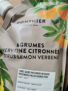 purée sucrée pasteurisée réfrigérée