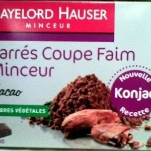 Carrés coupe faim minceur Cacao Gayelord Hauser