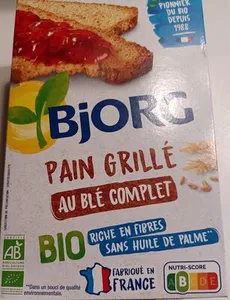 BJORG Pain grillé au blé complet