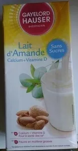 Lait d'amandes sans sucres