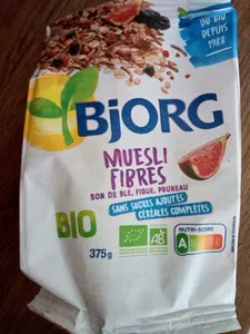 Muesli fibres - Son de blé, Figues, Pruneaux