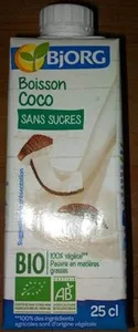 Boisson coco sans sucres